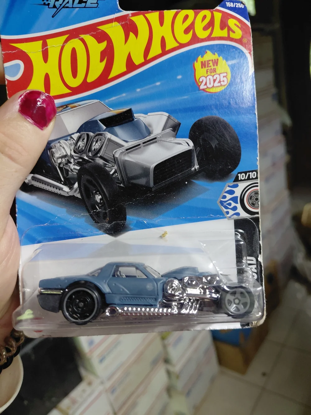 2025 Hot Wheels Hoto Roto (Model 158/250, Rod Squad 10/10) is a 1:64 scale dieca